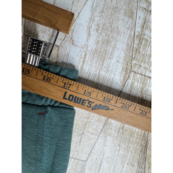 Crane Jogger Pants Mens L Green Flat Front Pullover Elastic Waist Drawstring - Picture 4 of 8